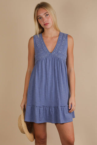 Dolly V-Neck Mini Dress