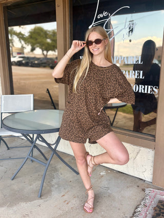 Leopard Sally Romper