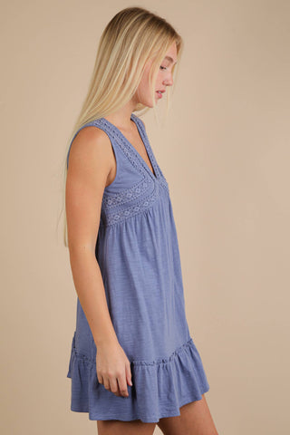 Dolly V-Neck Mini Dress