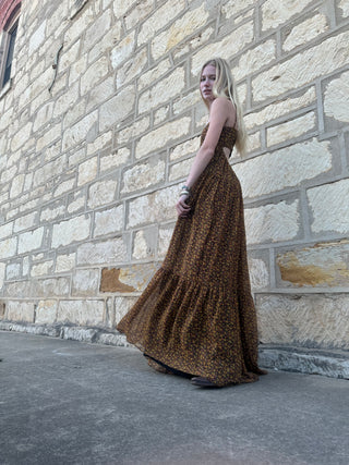 Fall Floral Maxi Dress
