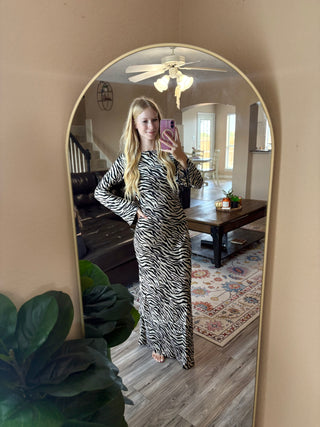 Zebra Maxi Dress