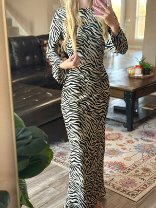 Zebra Maxi Dress