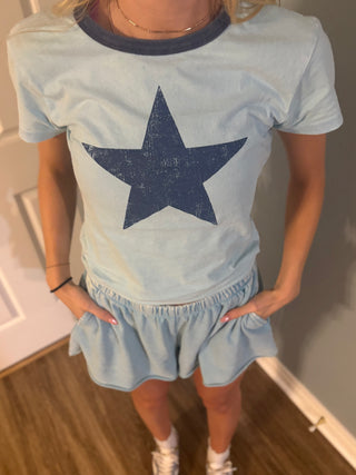 Baby Blue Shorts