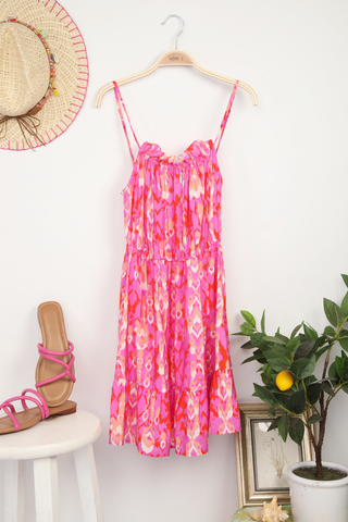 Louella Multi Color Printed Mini Dress