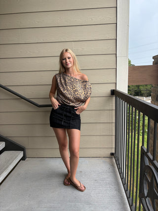 The Elsie Leopard Top
