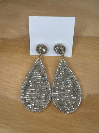 Silver Padded Earrings