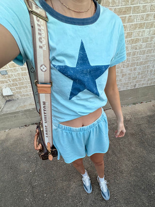 Baby Blue Star Tee