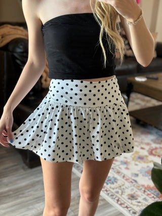 Polka Dot Bubble Skirt