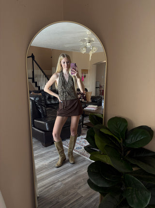 Free Spirit Suede Skort