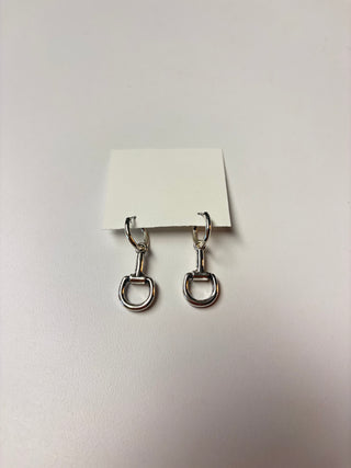Silver Horsebit Earrings