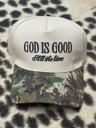 God Is Good Camo Trucker Hat