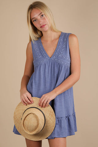 Dolly V-Neck Mini Dress